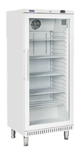 Среднотемпературен хладилен шкаф със стъклена врата, пластифициран, EuroNorm 600x400