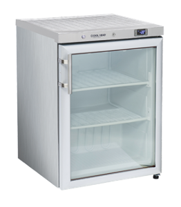 Среднотемпературен хладилен шкаф, неръждаем, енергиен клас А, 200 л