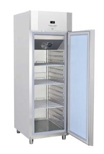 Среднотемпературен хладилен шкаф с 1 врата, 530х550 мм, клас D, INOX