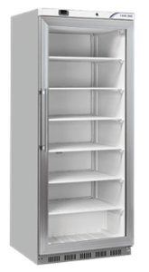 Нискотемпературен хладилен шкаф, неръждаем, GN 2/1, клас C, 600 л