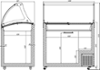 Хладилна витрина за сладолед със стъклена надстройка, 12 съда, бургунди - kuhnensko.com Хладилна витрина за сладолед със стъклена надстройка, 12 съда, бургунди