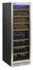 Хладилна витрина за вино, 469 л, двутемпературна, черна, клас G - kuhnensko.com Хладилна витрина за вино, 469 л, двутемпературна, черна, клас G