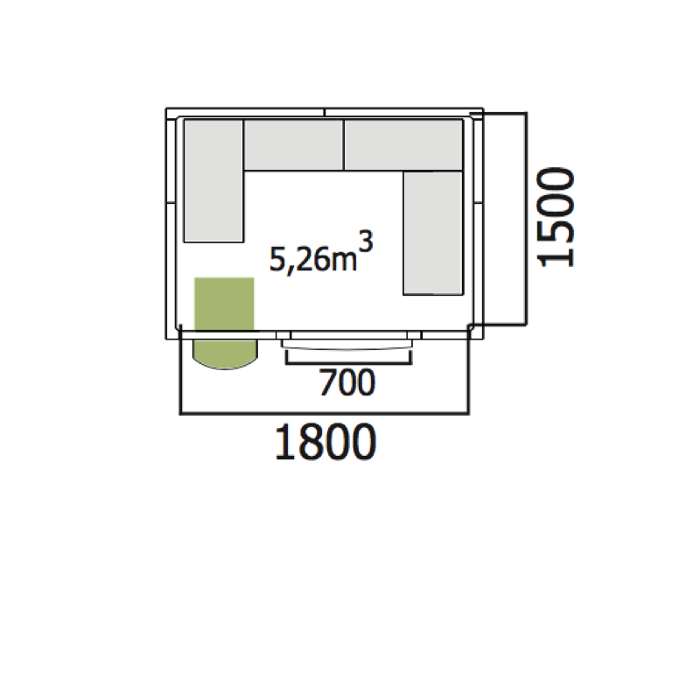 Хладилна стая среднотемпературна с обем 5,26 куб.м + агрегат - kuhnensko.com Хладилна стая среднотемпературна с обем 5,26 куб.м + агрегат