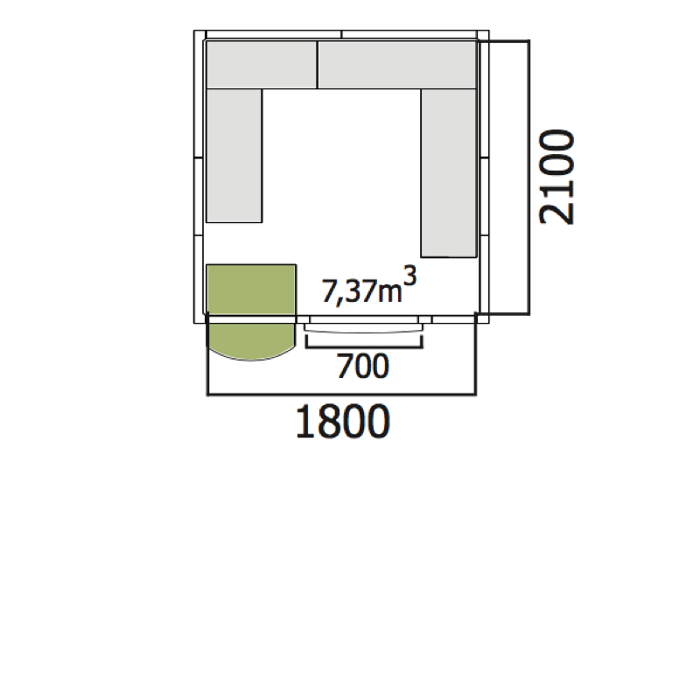Хладилна стая среднотемпературна с обем 7,37 куб.м + агрегат и рафтове - kuhnensko.com Хладилна стая среднотемпературна с обем 7,37 куб.м + агрегат и рафтове