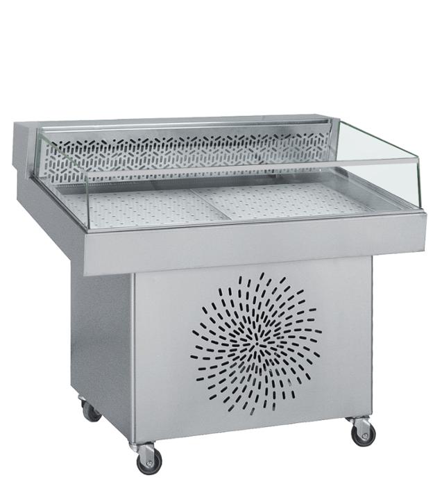 Среднотемпературна хладилна витрина за месо и риба, различни размери - kuhnensko.com Среднотемпературна хладилна витрина за месо и риба, различни размери