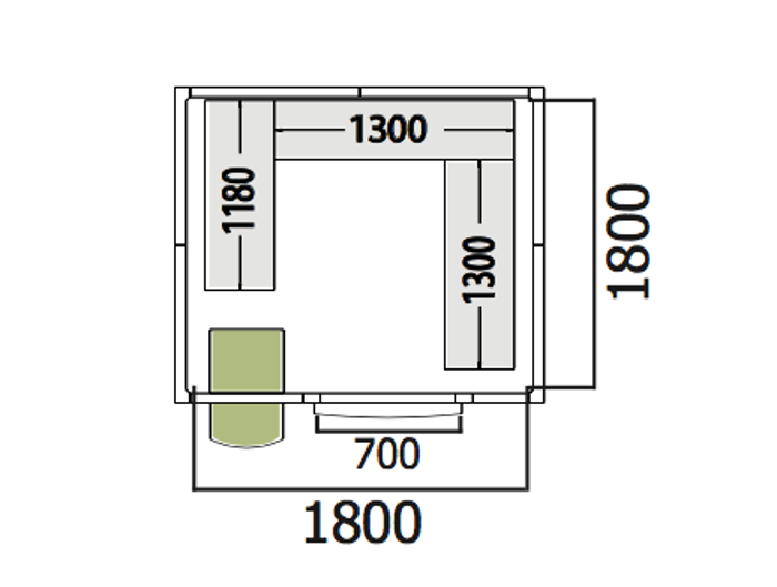 Хладилна стая среднотемпературна с обем 6,31 куб.м + агрегат и рафтове - kuhnensko.com Хладилна стая среднотемпературна с обем 6,31 куб.м + агрегат и рафтове
