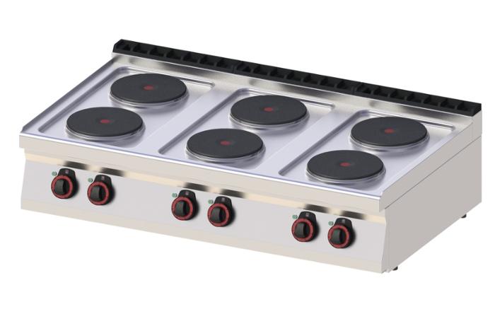 Електрически котлони с шест кръгли плочи, с или без основа - kuhnensko.com Електрически котлони с шест кръгли плочи, с или без основа