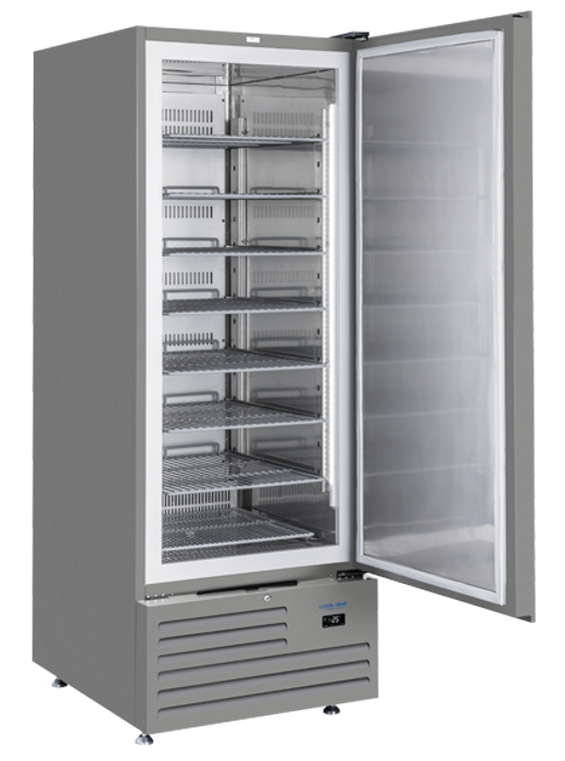 Нискотемпературен хладилен шкаф GN2/1 за сладолед, сив - kuhnensko.com Нискотемпературен хладилен шкаф GN2/1 за сладолед, сив