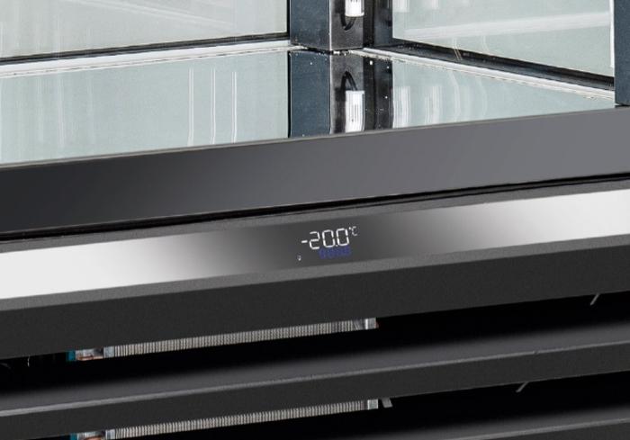 Хладилна витрина, вентилирана с 2 врати, 970 л, черна, клас C - kuhnensko.com Хладилна витрина, вентилирана с 2 врати, 970 л, черна, клас C