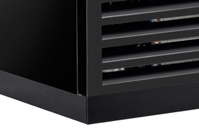 Хладилна витрина, вентилирана с 2 врати, 970 л, черна, клас C - kuhnensko.com Хладилна витрина, вентилирана с 2 врати, 970 л, черна, клас C