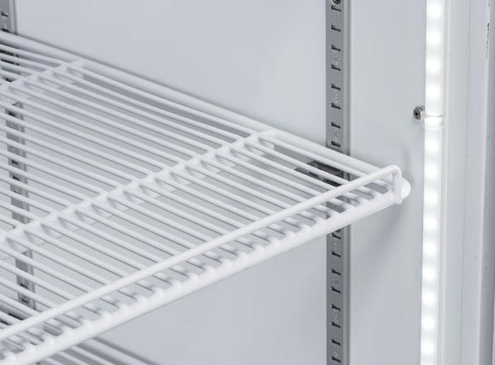 Хладилна витрина за напитки, 441 л, клас E, бяла - kuhnensko.com Хладилна витрина за напитки, 441 л, клас E, бяла