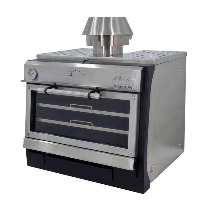 Фурна-барбекю на дървени въглища PIRA-80 LUX, настолна - kuhnensko.com Фурна-барбекю на дървени въглища PIRA-80 LUX, настолна