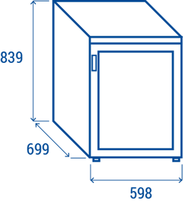Хладилен шкаф, нискотемпературен за чаши с 1 стъклена врата, бял, 141 л - kuhnensko.com Хладилен шкаф, нискотемпературен за чаши с 1 стъклена врата, бял, 141 л